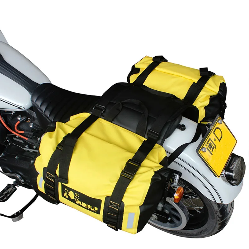 Motociklu Ūdensizturīgs Sacensības Moto Ķivere, Ceļojuma Somas, Koferi Seglu Uz Motocikla Aizmugurējā Sēdekļa Soma mochila moto 60L