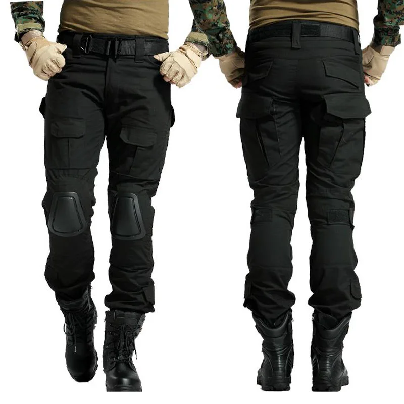 Multicam Kamuflāžas Militar Taktiskās Bikses Armijas Militāro formas tērpu Bikšu Varde Peintbola Kaujas Kravas Bikses Bez ceļsargus