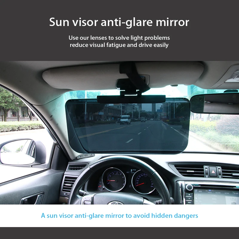 NOANS Automašīnu Anti Apžilbināt saulessarga Aizsargbrilles Braukšanas Spogulis Optiskā Par Hyundai Solaris i30 Tucson, Kia rio ceed 2017 Peugeot 206 207