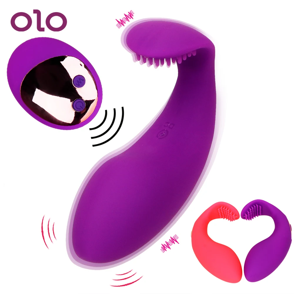 OLO Vaļu Vibrators Valkājamas Vibrējošais Ola Klitora Stimulators G-spot Massager Tālvadības pults 7 Ātrumu Seksa Rotaļlietas, lai Sieviete