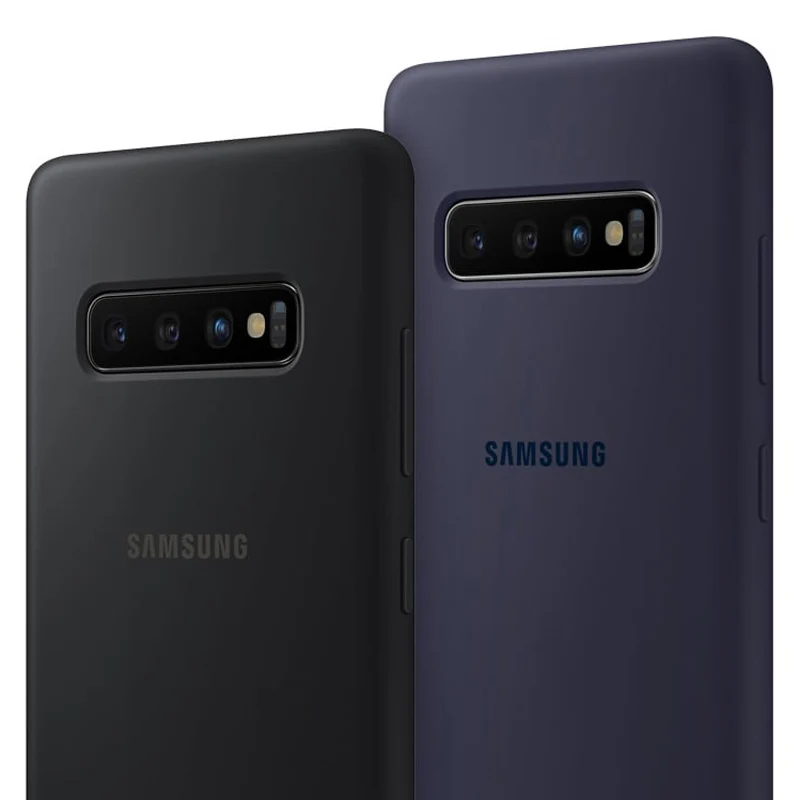 Oriģināls Samsung Oficiālais Silikona Gadījumā Aizsardzības Vāciņu Galaxy S10+ S10 Plus SM-G9750 S10 X SM-G9730 Mobilo Telefonu Korpusi