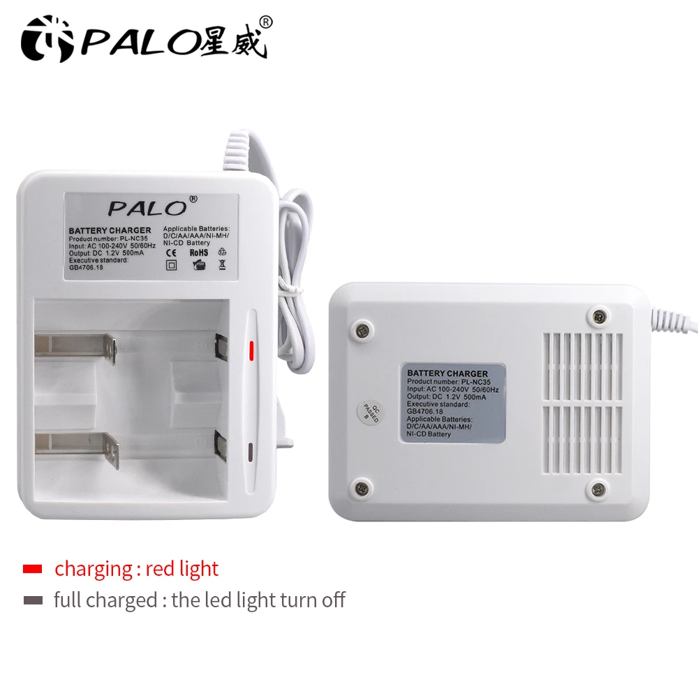 Palo Smart Indikators LED Displejs, C, D AA AAA Akumulatoru Lādētājs 1.2 V NiCd, NiMh AA AAA C D Uzlādējams Akumulators Ātri lādētāju