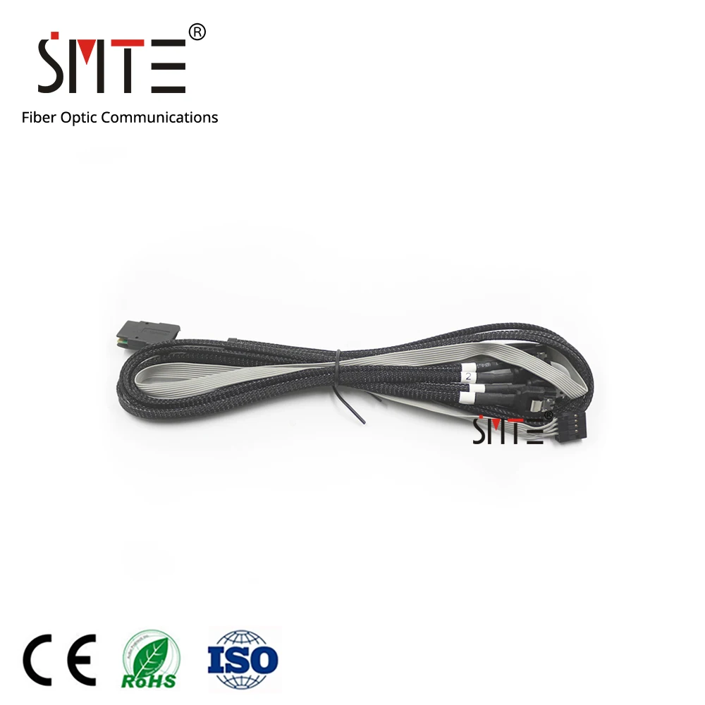 Par Amphenol 1 līdz 4 Mini SAS cable SFF-8087 lai 7p (4) SATA Bloku karte, datu kabelis, 36P 50cm SGPIO 6GB P410