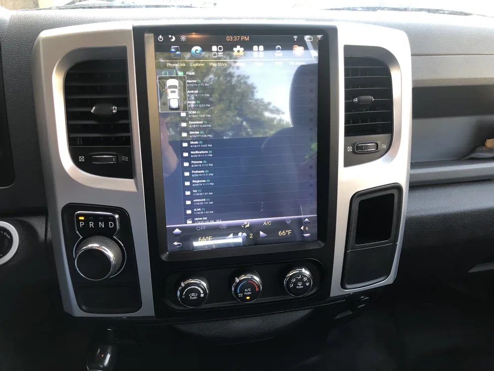 Par Dodge RAM 1500 2500 3500 Android 9.0 64GB Tesla stila Automašīnas Multimediju Atskaņotājs, GPS Navigācija, Auto Radio, magnetofons Galvas Vienības