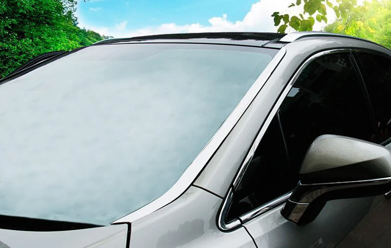 Par Lexus RX(AL20) RX200 300 350 450 2016-2020 Auto Piederumi Nerūsējošā tērauda priekšējā vējstikla spilgti melns