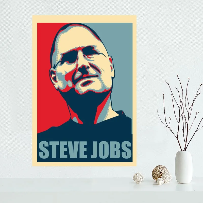 Pasūtījuma Steve Jobs audekla plakāta Mājas Sienu Apdare Mākslas Jaunas ielidošanas auduma, Zīda Audums, sienu, plakātu drukāšana