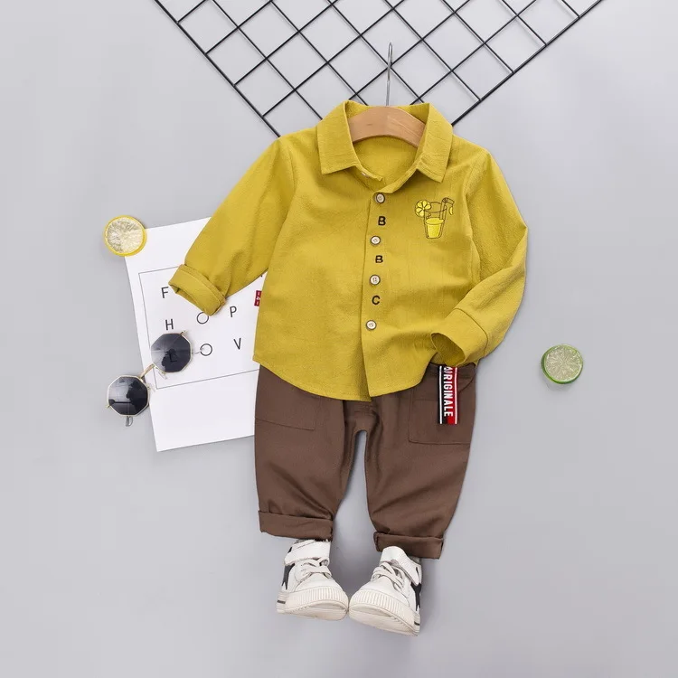 Pavasara Rudens Bērnu Ikdienas Apģērbs Mazulim Zēni Meitenes Karikatūra Krekls, Bikses 2gab/komplekti Bērniem Zīdaiņu Modes Apģērbs Toddler Tracksuit