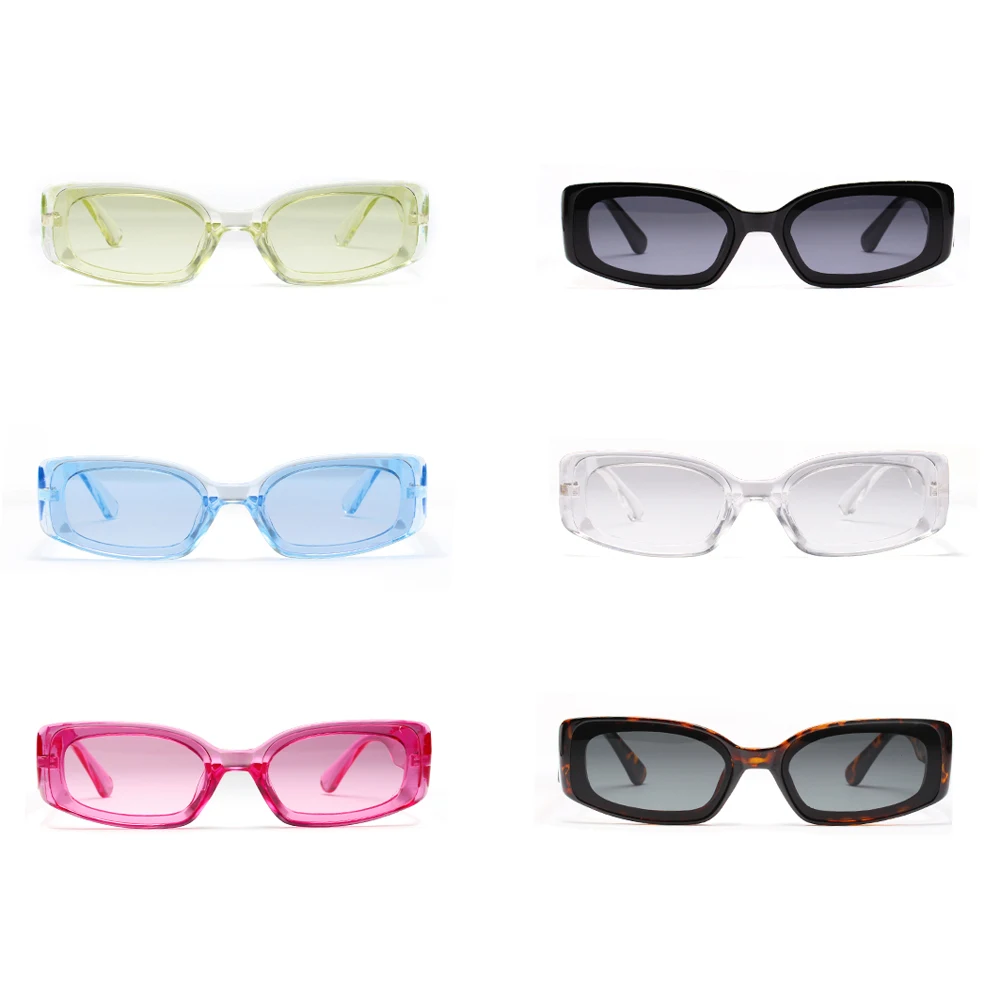 Peekaboo candy krāsas saulesbrilles sievietēm, taisnstūra, kvadrātveida 2019 rozā, zaļš, zils, caurspīdīgs, saules brilles sievietēm retro melns