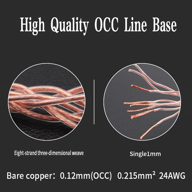PELĒKS BRUŅINIEKU 8 dzīslu pītā OCC+OCC silver-plated audio signāla kabelis pastiprinātājs augstas precizitātes skaļrunis savienojuma kabelis