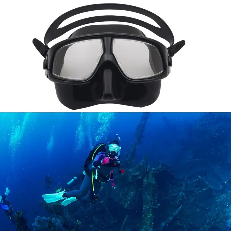 Pieaugušo Zemūdens Niršanas Maska Silikona Freediving Brilles Zemūdens Glābšanas Maska 094C