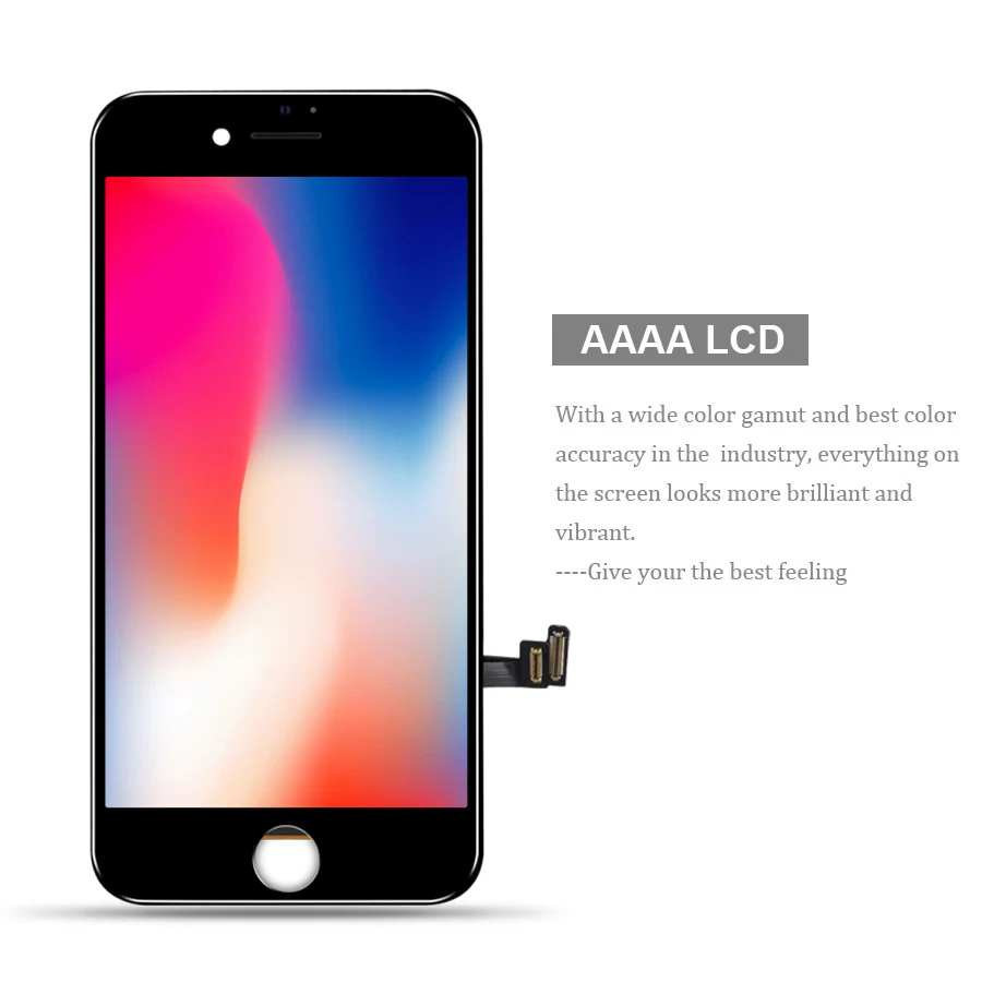 PINZHENG AAAA Kvalitātes LCD Ekrāns iPhone 7 Plus Ekrāns LCD Displejs Digitizer Touch Modulis 7 Ekrāni, LCD Nomaiņa