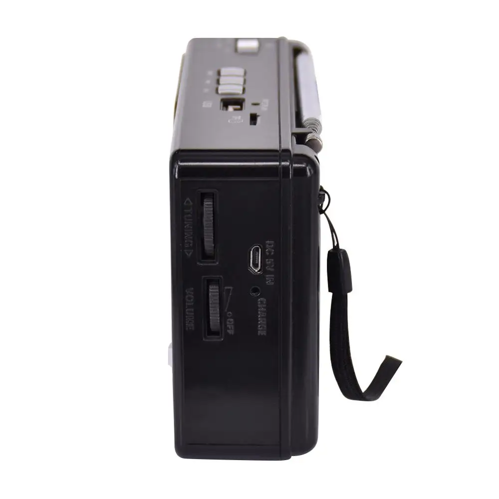 Portatīvā Bluetooth, FM/AM Radio, Uzlādējamo Akumulatoru Regulējams Skaļums Atbalsta USB/TF/3.5 mm