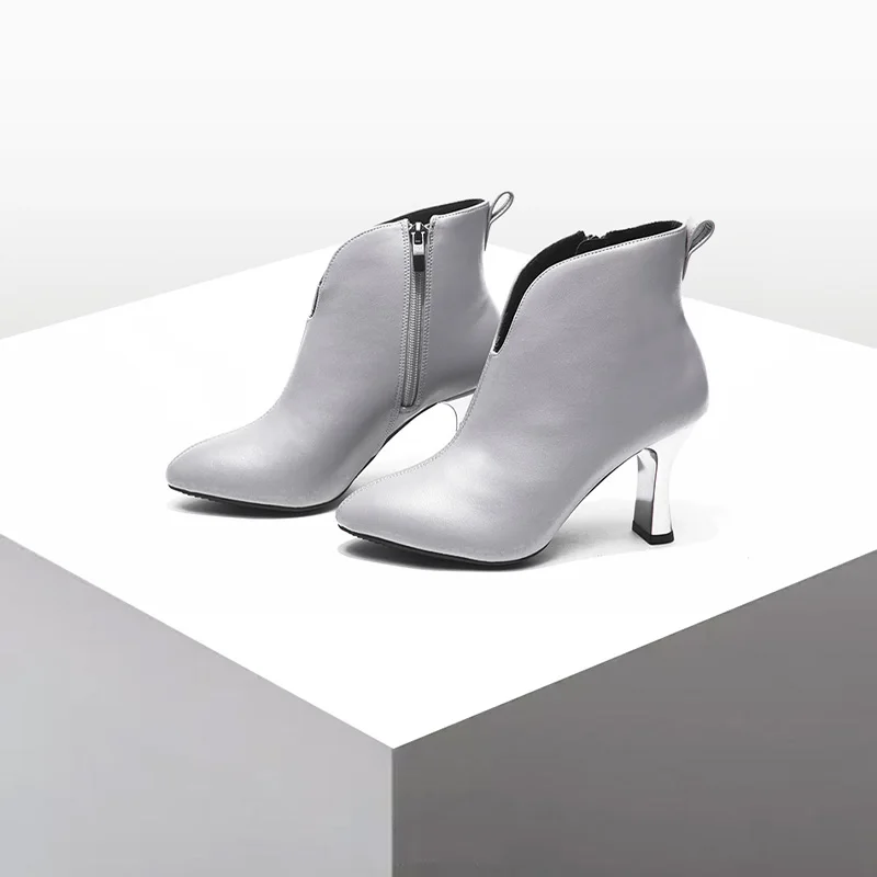 QuicheShoes ir 2021. JAUNU Potītes Zābaki Sieviete norādīja toe Kurpes augstpapēžu kurpes elegants birojs lady sieviešu kurpes zābaki