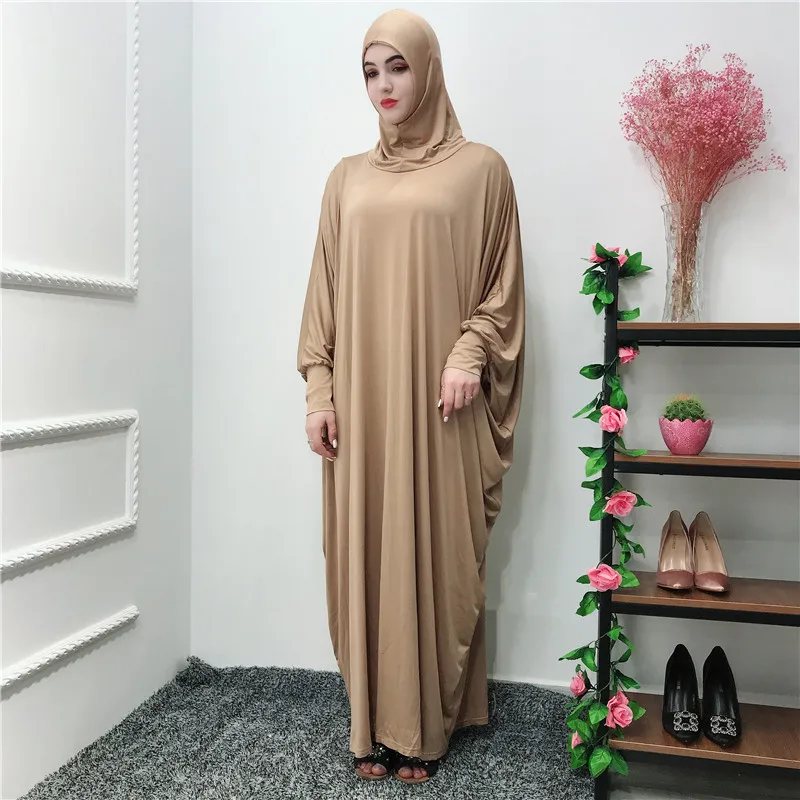 Ramadāna Arābu Musulmaņu Hijab Kleita Sievietēm Plats Piedurkņu Lūgšanu Apģērbs Maxi Abaya Kaftan Ilgi Drēbes Tuvajos Austrumos Turcija Islāma Ropa