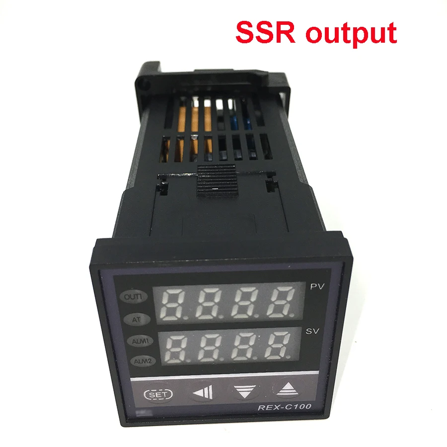 REX-C100 Digitālo PID Temperatūras regulators Termostata Releju/SSR Izejas 1300C K Tipa Termopāris Zondes Sensors Radiatoru SSR40DA