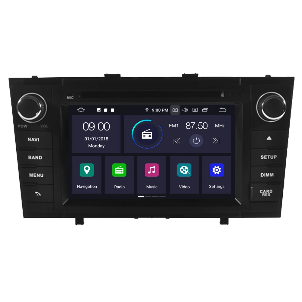 RoverOne Auto Multimedia Player Toyota Avensis 2009. - 2013. Gadam Android 10.0 Avensis Radio, DVD, GPS Navigācija, Galvu Vienība PhoneLink
