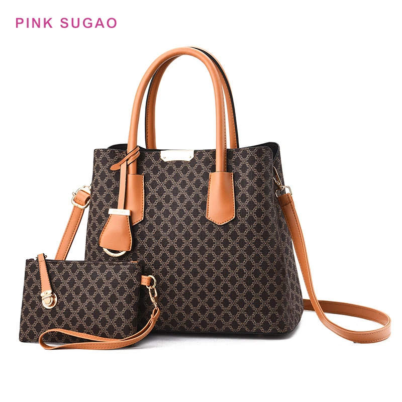 Rozā Sugao luksusa somas sieviešu somas, dizaineru sieviešu somiņu dizainere crossbody soma slavenu zīmolu 2GAB composit maki un somas