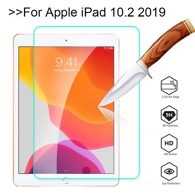 Rūdīta Stikla iPad 10.2 2019 Screen Protector for Apple iPad 7 7 Paaudzes A2200 A2198 A2232 Tablete Protecor Stikla Plēves