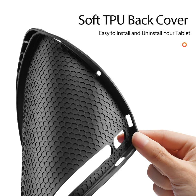 Samsung Tab S7 Plus Gadījumā Trifold Smart Miega Flip Ādas Cilnes S7 būtiska Piedurknes ar Zīmuļa Turētāju Dux Ducis