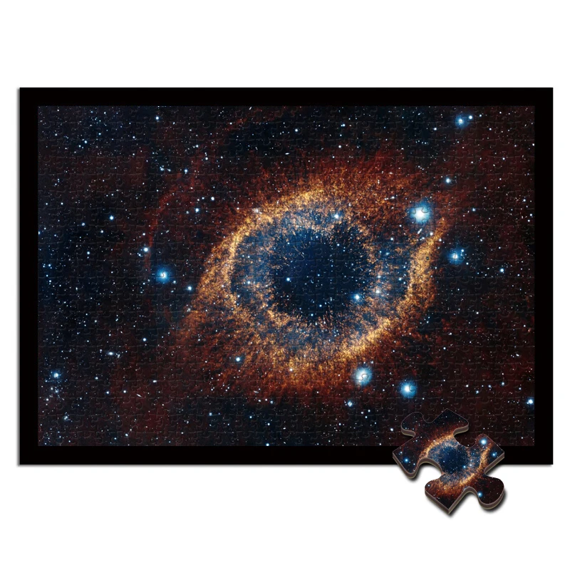 Saules sistēmas mīklas pieaugušajiem Miglājs Zvaigžņotā debess Plašo visumu Rota attēlu pasūtījuma jigsaw puzzle 1000 gabali koka rotaļlietas