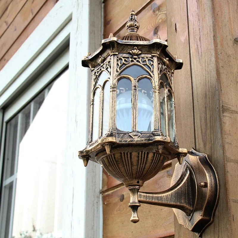 Sienas Apgaismojuma Lampas, Dekori Dārza Mājas Durvīm Koridorā Villa Sconce Apgaismojuma Laternu Lampas Vintage
