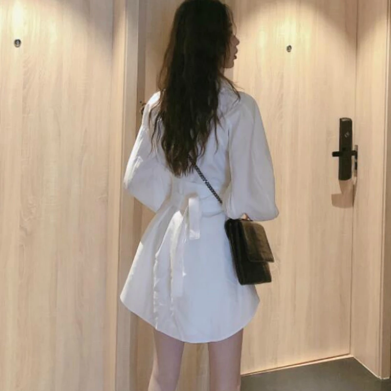 Sievietēm Komplekti, Atpūtas Cietā garām Piedurknēm Savukārt Apkakle Drēbes Mini Kroku Šorti korejiešu Stilā, Seksīga, Elegants Ikdienas Streetwear Jaunas