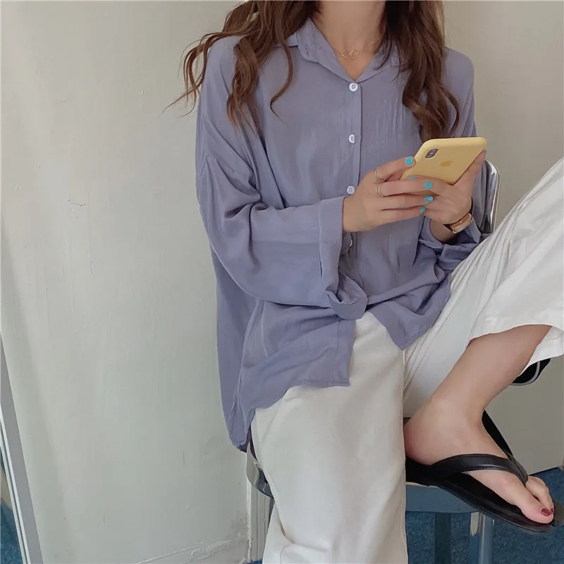 Sieviešu krekli ulzzang japāņu kawaii vintage gadījuma zaudēt ins vienkrāsainu kreklu, sieviešu korejas harajuku cute drēbes sievietēm