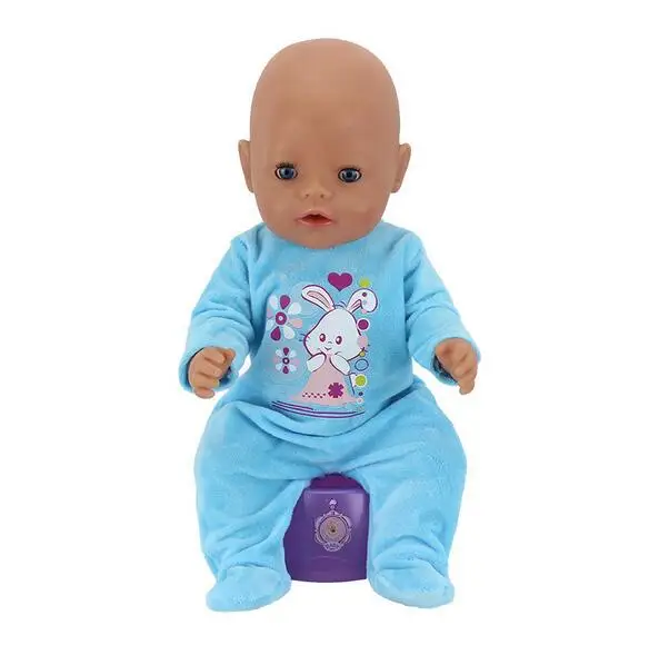 Siltas Trušu jumpsuits piemērots piedzimst mazulis 43cm Leļļu Apģērbu, Leļļu Aksesuāri 17inch baby Doll