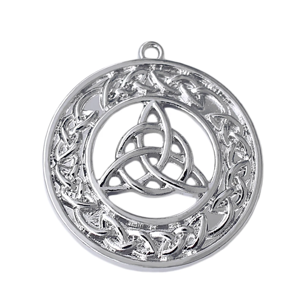 Skandināvu Mitoloģijā Metāla Bezgalības Simbols Šarmu Īrijas Apļveida Mezgls Celtics Reliģisko Rotājumu Kulons Amulets