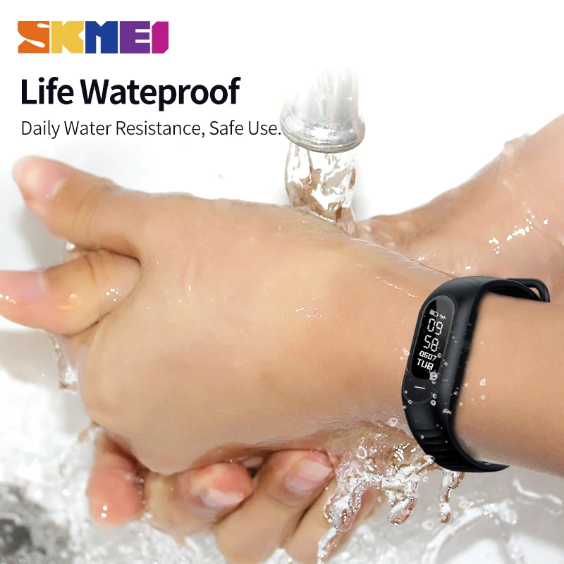 SKMEI Sporta Smartwatch Sieviešu Vīriešu Pulkstenis Ūdensizturīgs Asins Spiediena Monitoru, Sirdsdarbības Smart Rokassprādze rokas pulksteņi Sports