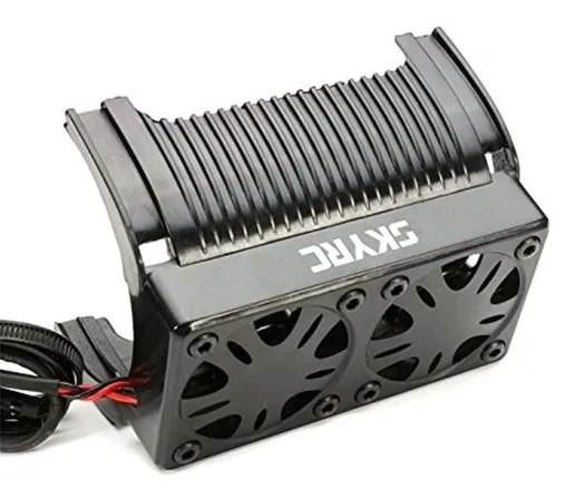 SKYRC dvīņu motora dzesēšanas ventilators ar korpusu 1/5 mēroga rc brushless motors heatsink