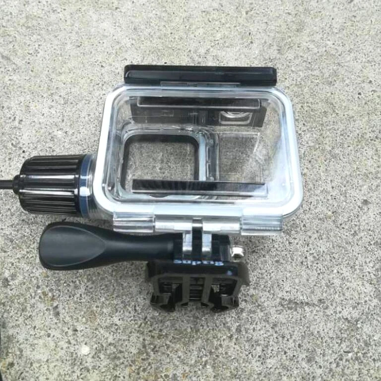 Sporta Kameru Piederumi Chargering Ūdensizturīgs Gadījumā Gopro Hero 7 6 5 Melns Lādētāja korpusa Mājokļu + USB Kabelis Motocycle