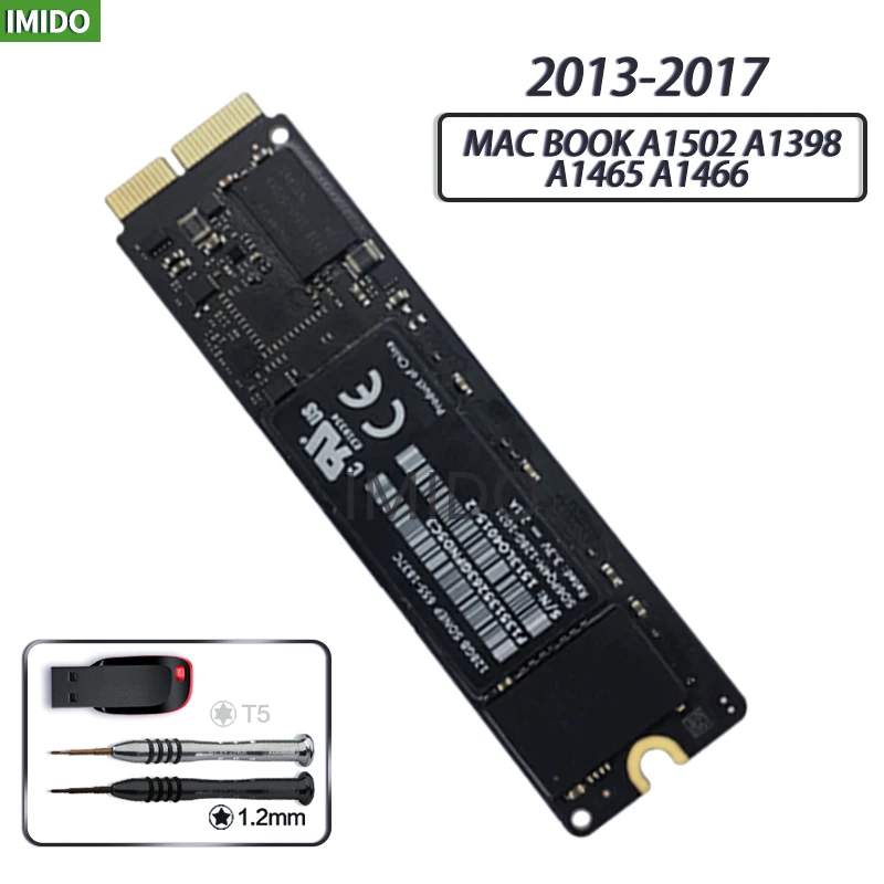 Sākotnējā 256G 512G 1 TB SSD 2013 Macbook Pro Retina A1502 A1398 Macbook Air A1465 A1466 SSD Solid State Disk 128GB