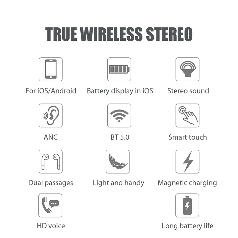 Sākotnējā Lenovo QT83 TWS Bluetooth 5.0 Austiņas Bezvadu Austiņas Stereo Skaņu Earbuds, Smart Touch Trokšņa Slāpēšanas Earbud