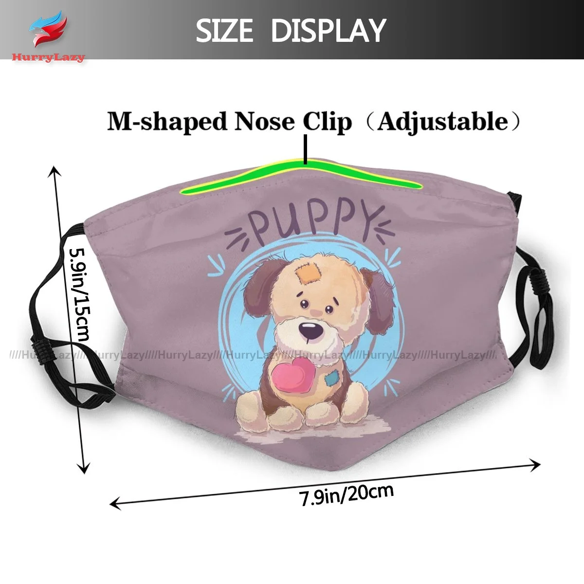 Teddy Bear Sejas Maska Luksusa Dekoratīvās Modes Unisex Auduma Sejas Maska Ar Mutes Filtri
