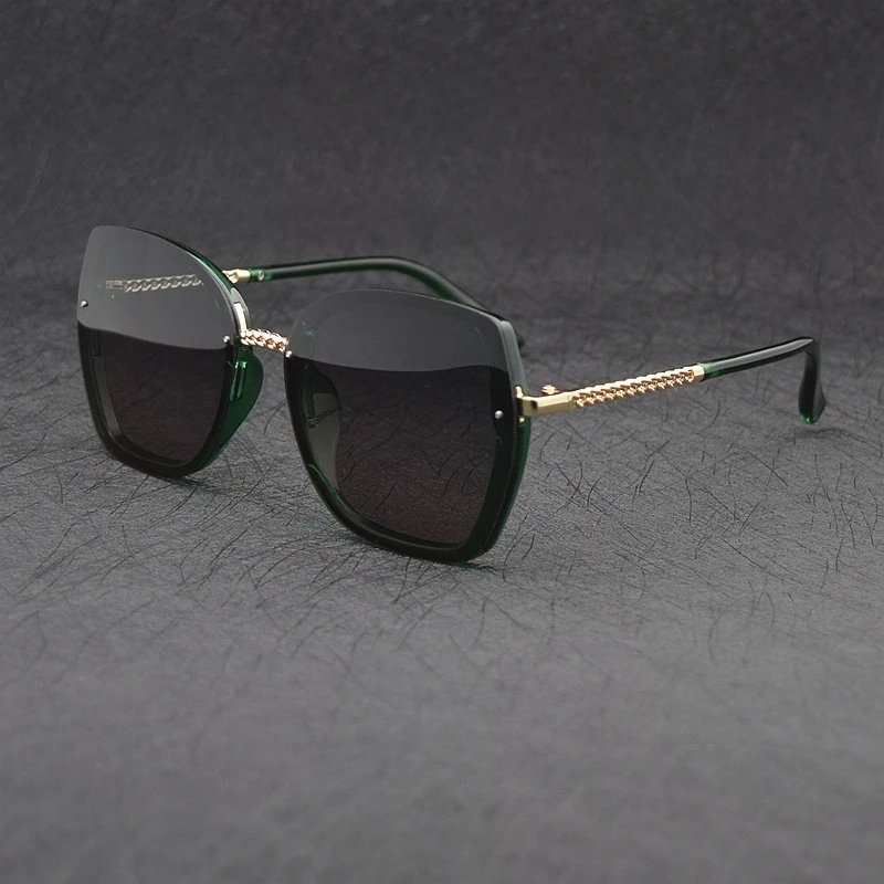 TUZENGYONG Luksusa klases Sieviešu Modes Saulesbrilles Laukumā Dāmas Polarizētas Saules Brilles Zīmola Dizainere Lielgabarīta Sieviešu oculos gafas