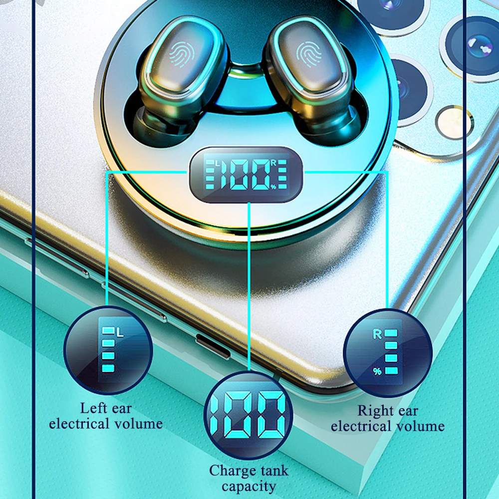 TWS Bezvadu Austiņas Bluetooth 5.1 Mini Stereo Bezvadu Austiņas Sporta Earbuds Mini Austiņas &Mic, lai Huawei