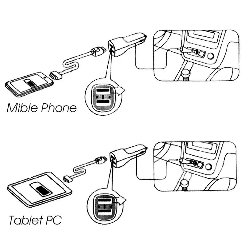 Universālā Dual USB Automašīnas Lādētājs 5V 3.1 Mini Lādētājs Ātrā Uzlāde LED Mobilo Tālruņu Smart tālrunis Xiaomi Samsung iPhone X