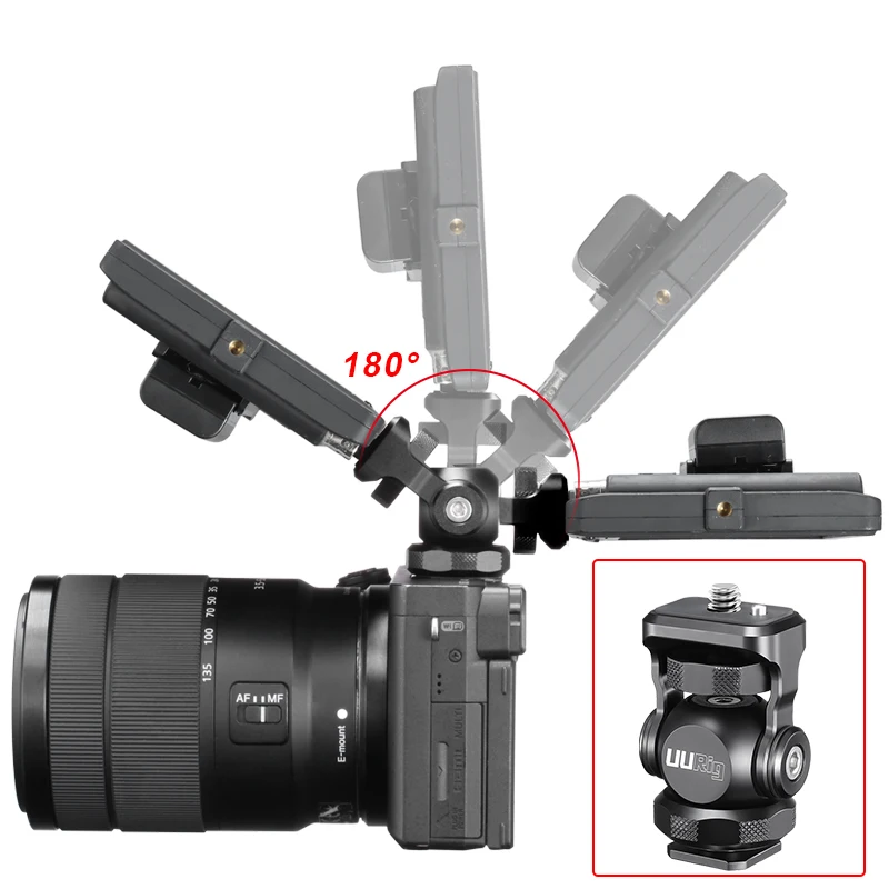 UURig R015 Monitora Stiprinājums Stiprinājuma Turētājs Mini Robots Klaigas Ar Aukstu Apavu Mount Sony Nikon DSLR Kameras Gimbal Piederumi