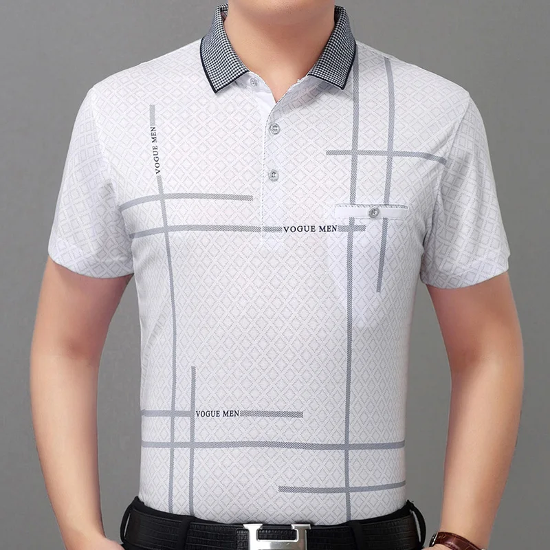 Vasaras polo krekls vīriešiem ar īsām piedurknēm polos krekli argyle slim fit vīriešu pol drēbes kleita kultūrisms streetwear poloshirt 5078