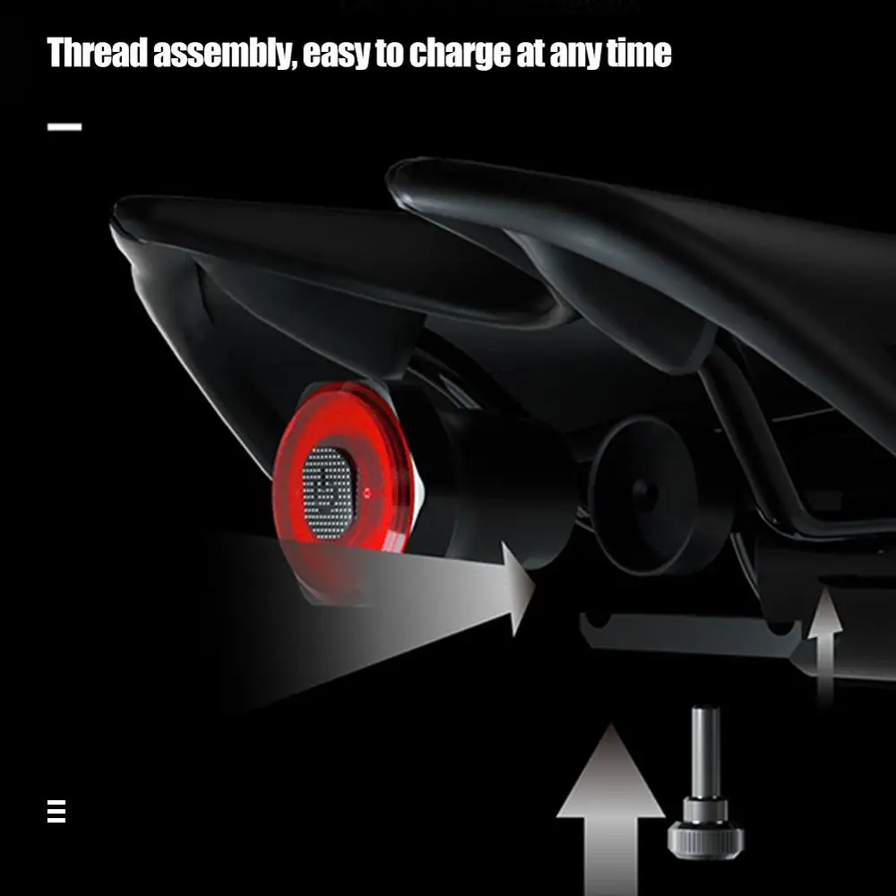 Velosipēdu Saprātīga Lukturīti, lai Velosipēds Auto Start/Stop Bremžu Uzrādi IPx6 Ūdensizturīgs USB Uzlādes indikators Taillight Velosipēdu Gaismas