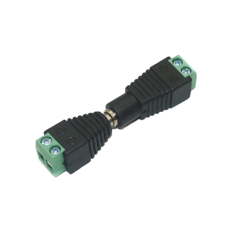 Vīriešu/Sieviešu Savienotājs Kameras 5050 3528 Vienu Krāsu LED Sloksnes DC Strāvas Adapteri Plug 5.5 mm x 2.1 mm