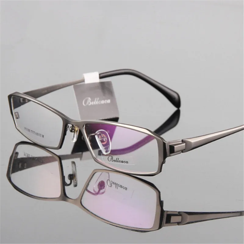 Vīriešu Titāna Briļļu Rāmis Pilna kadra Biznesa Recepšu Brilles Optiskās Brilles Vīriešiem Augstas klases Titāna plāksnes brilles