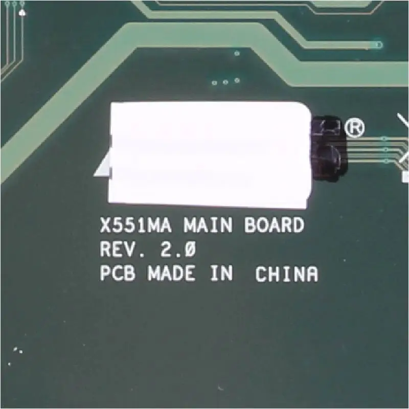 X551MA Grāmatiņa Mainboard Par ASUS X551 X551M X551MA REV.2.0 N2830 Laptop Pamatplates CPU DDR3