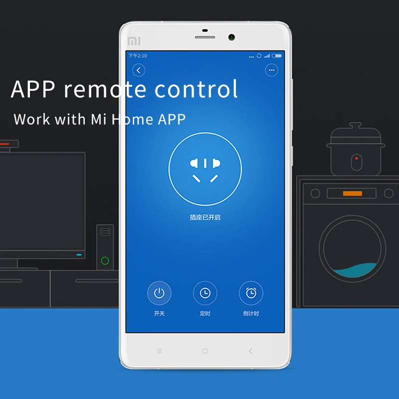 Xiaomi Mi Smart Ligzda Mijia Smart home plug wifi vai Bluetooth Versija APP Tālvadības pults Jaudas Noteikšanas Darbam ar Mi mājās APP