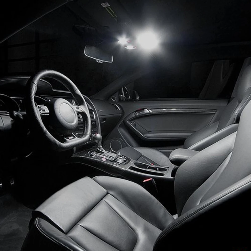 Xukey Balta Auto LED Interjera Apgaismojums Komplekts Toyota Prius 2004-2017 Kartes Autostāvvieta Durvju Kravas Spuldzes Iepakojuma T10 W5W 194 168 C5W