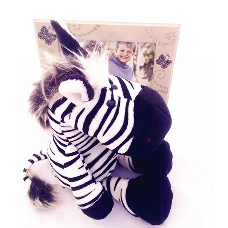 Zebra Dzīvnieku Lelles, 25/35CM Karikatūra Plīša Rotaļlietas,Bērnu Mīksta PP Kokvilnas Bērniem, Kā Ziemassvētku Dāvanu Dzimšanas dienā