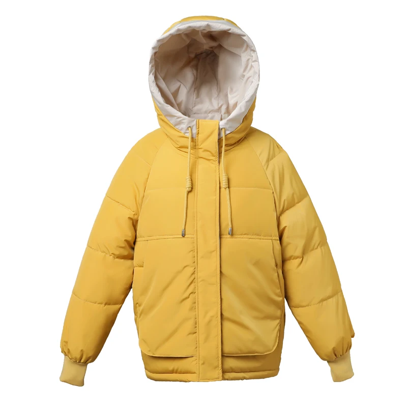 Ziemas biezas jakas kapuci sievietēm 2020. gadam, modes korejiešu stilā, silts parka lielgabarīta zaudēt sieviešu mēteļi outwear manteau femme