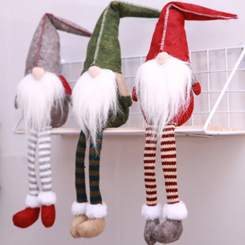 Ziemassvētku Rotājumi Gudrs Sēž Ilgi Kāju Elf Festivāls Zviedrijas Santa Claus Lelle Ziemassvētki Dekoratīvie Rotājumi Mājās, Vairumtirdzniecība