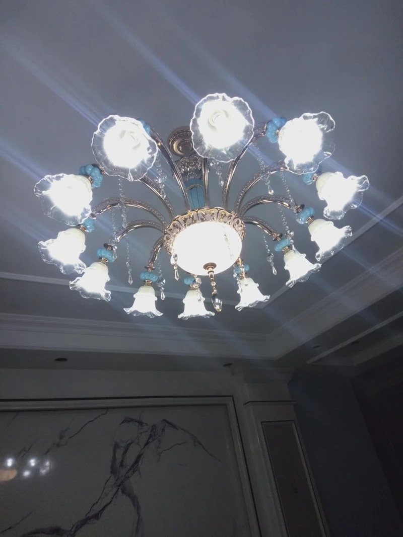 Ziemeļvalstu Luksusa LED Lustras Apgaismojums Dzīvojamā Istabā Kristāla Griestu Lustras Virtuvē Karājas Spuldzes Mājas Dekori Luminaria Guļamistaba
